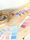 printable - kleuren sorteren - pre writing